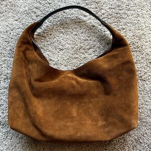 Madwell Brown Suede Mylie Shoulder Hobo Bag